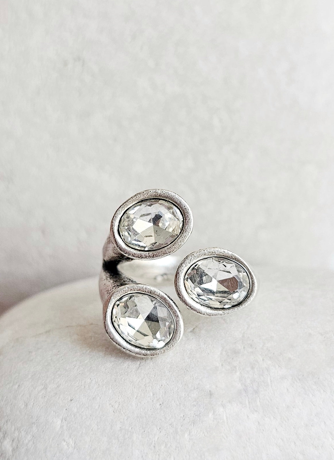 Triple Radiance Adjustable Ring