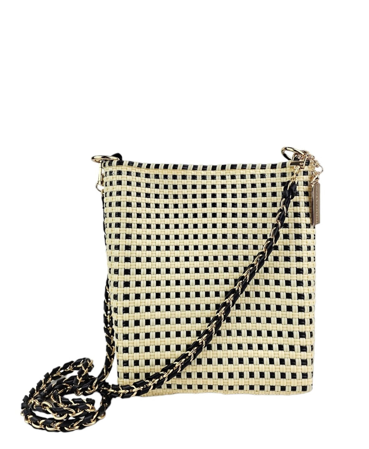 Milano Slim Crossbody Bag - Ivory Black