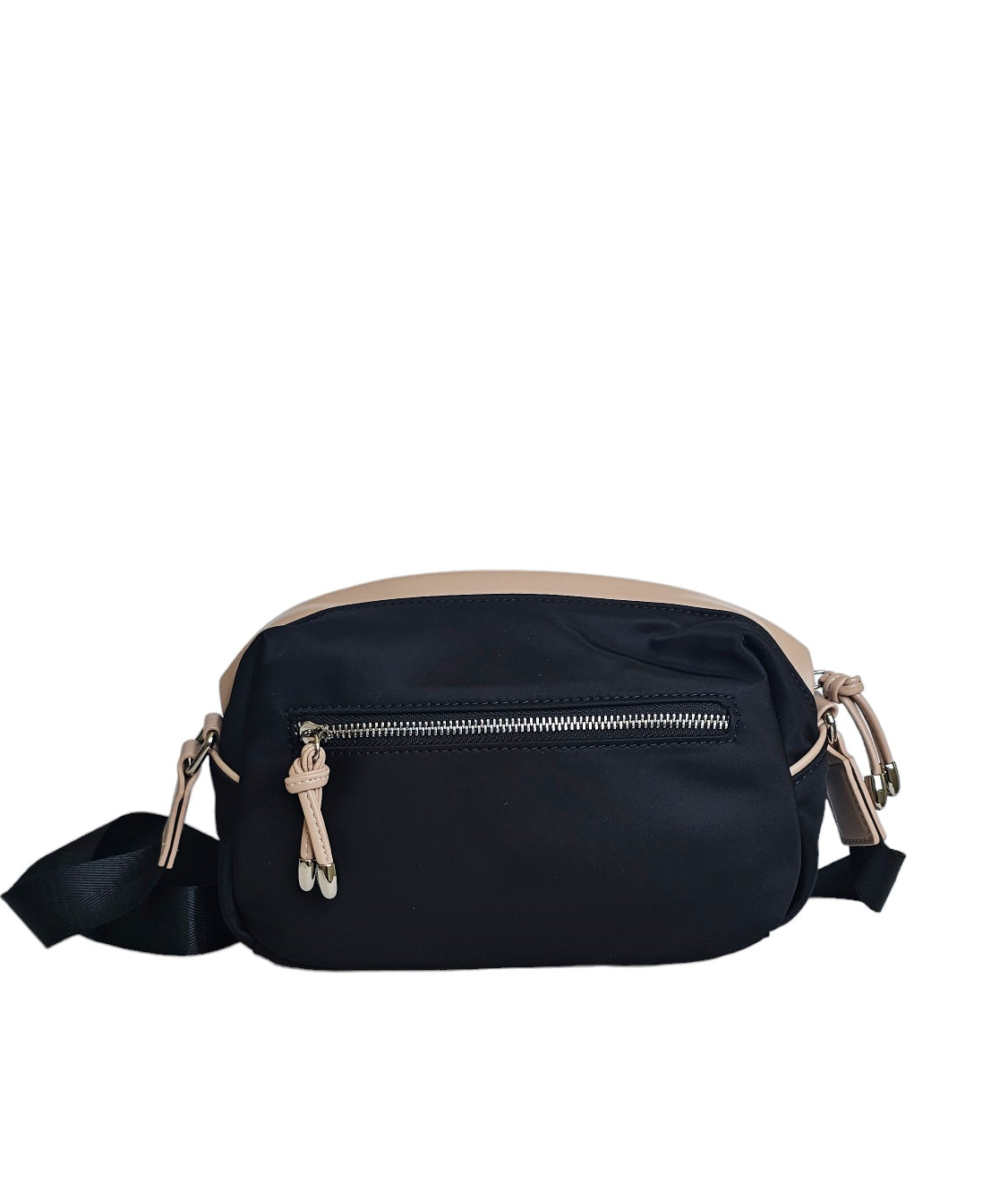 recycled nylon crossbody bag black | Mavis by Herrera