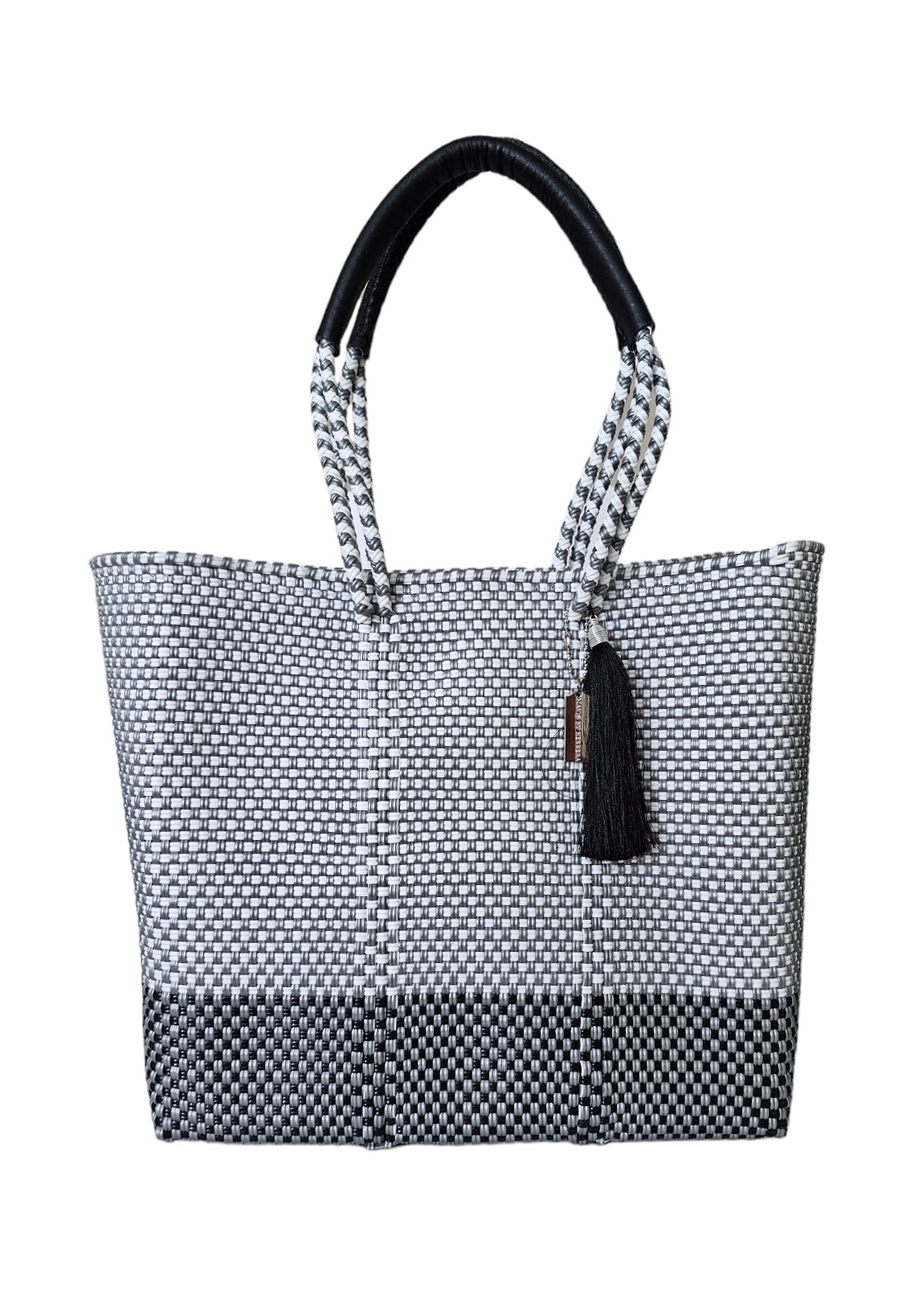 luxury tote bag with leather handles 