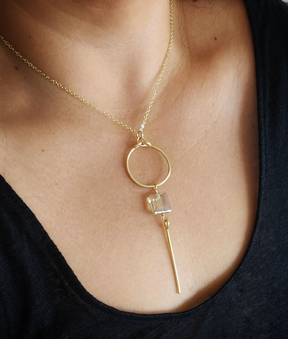 Celestial Square Necklace