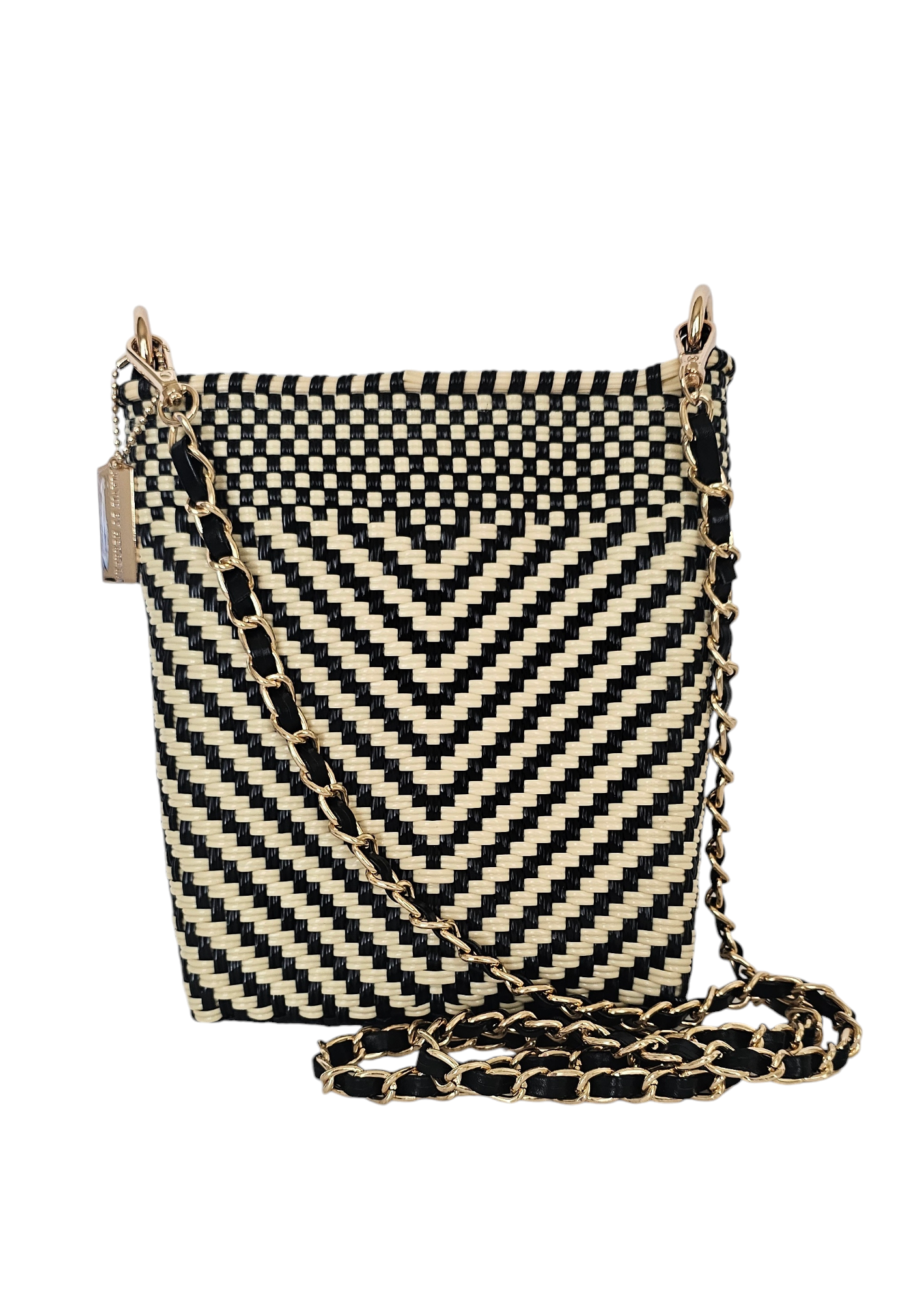 Milano Slim Crossbody Bag - Luxe Ivory Black