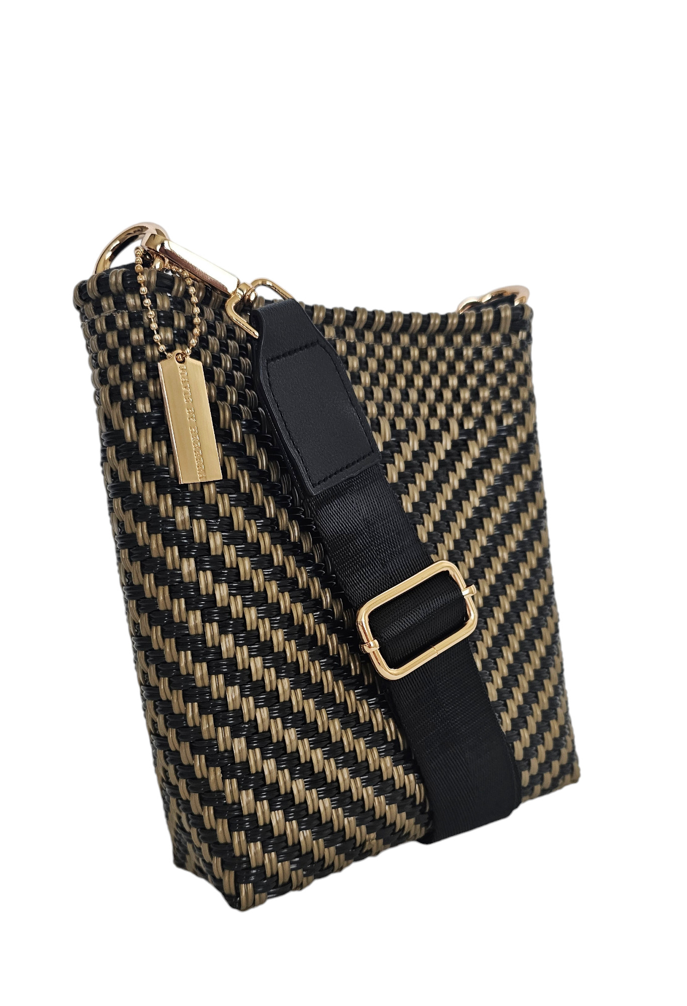 Milano Slim Crossbody Bag - Luxe Gold Black