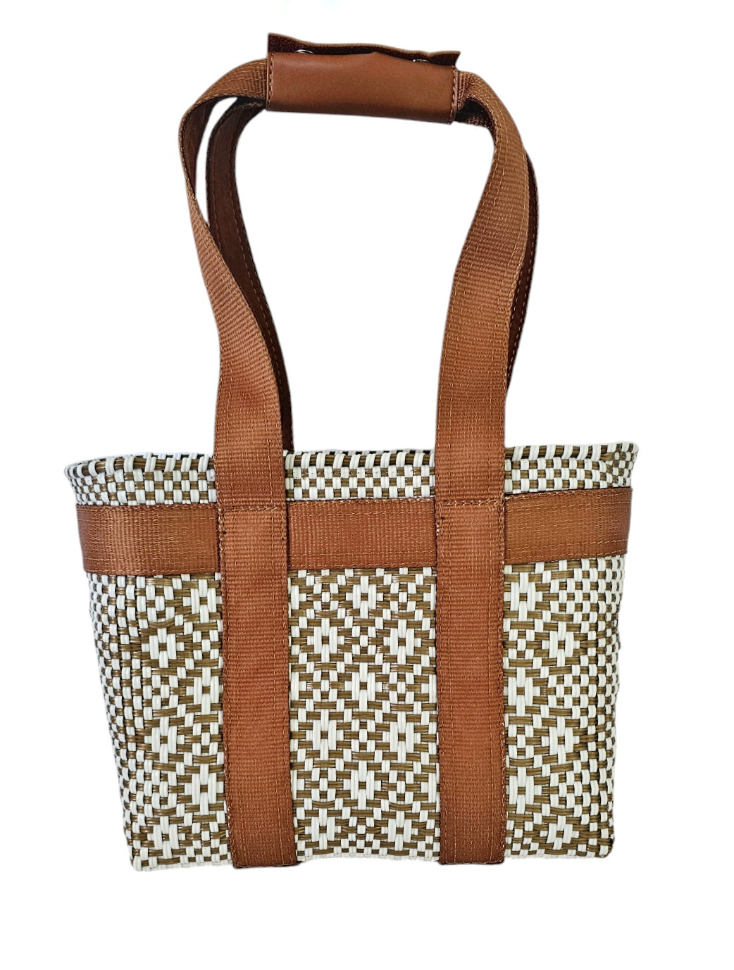 Chic Mini Tote Bag - White Gold