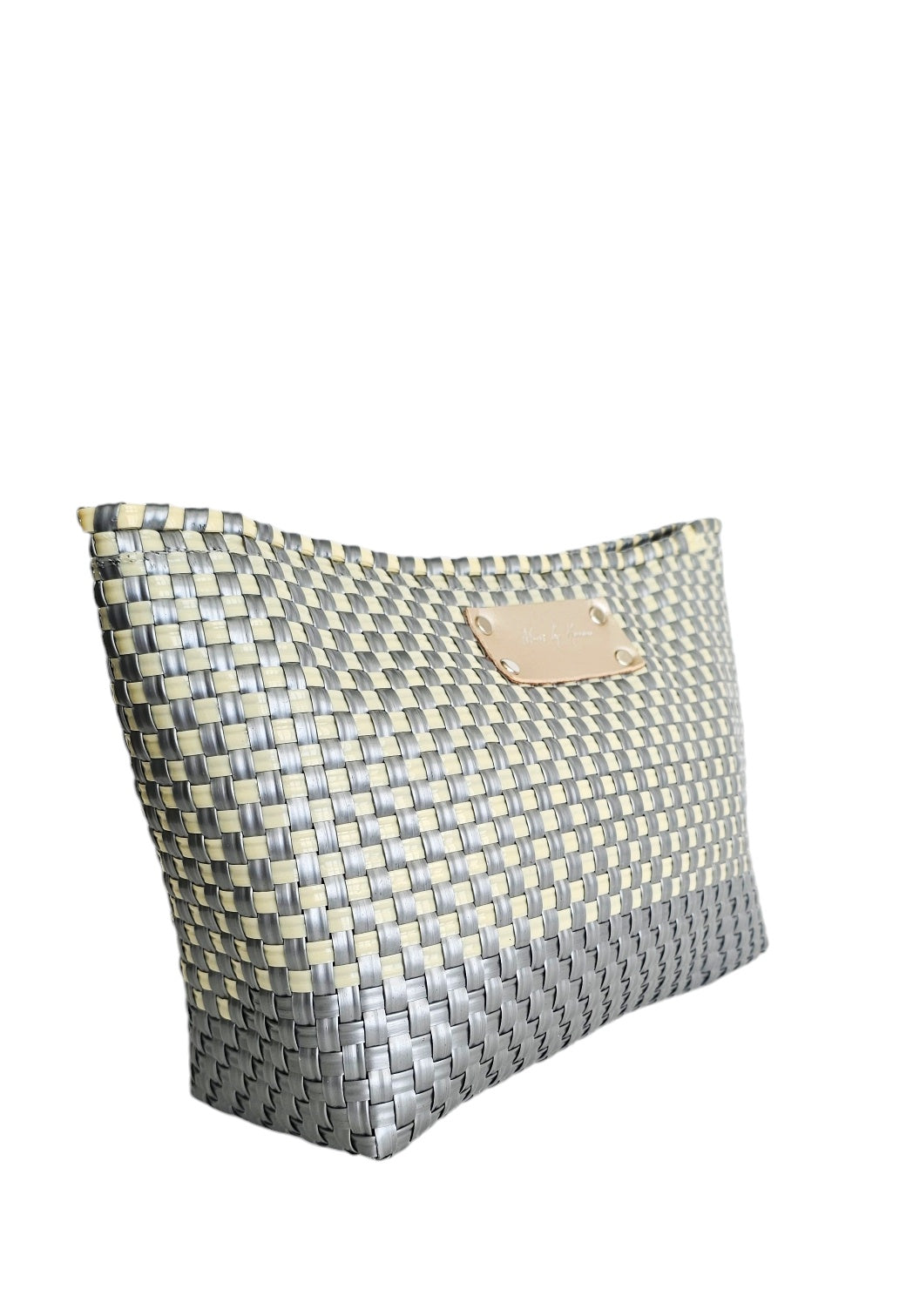 Bella Clutch Purse - Ivory Silver