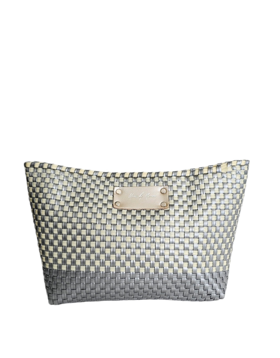 Bella Clutch Purse - Ivory Silver