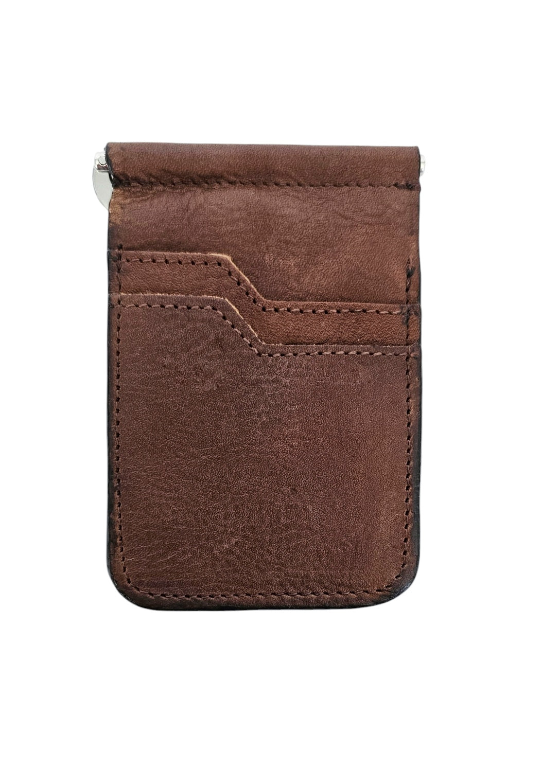 Money Clip Bifold Wallet - Brown