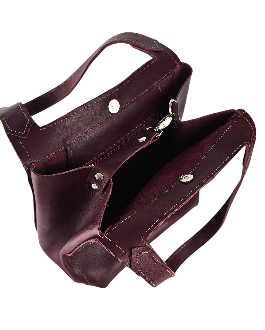 The Serena Slouchy Bag - Burgundy