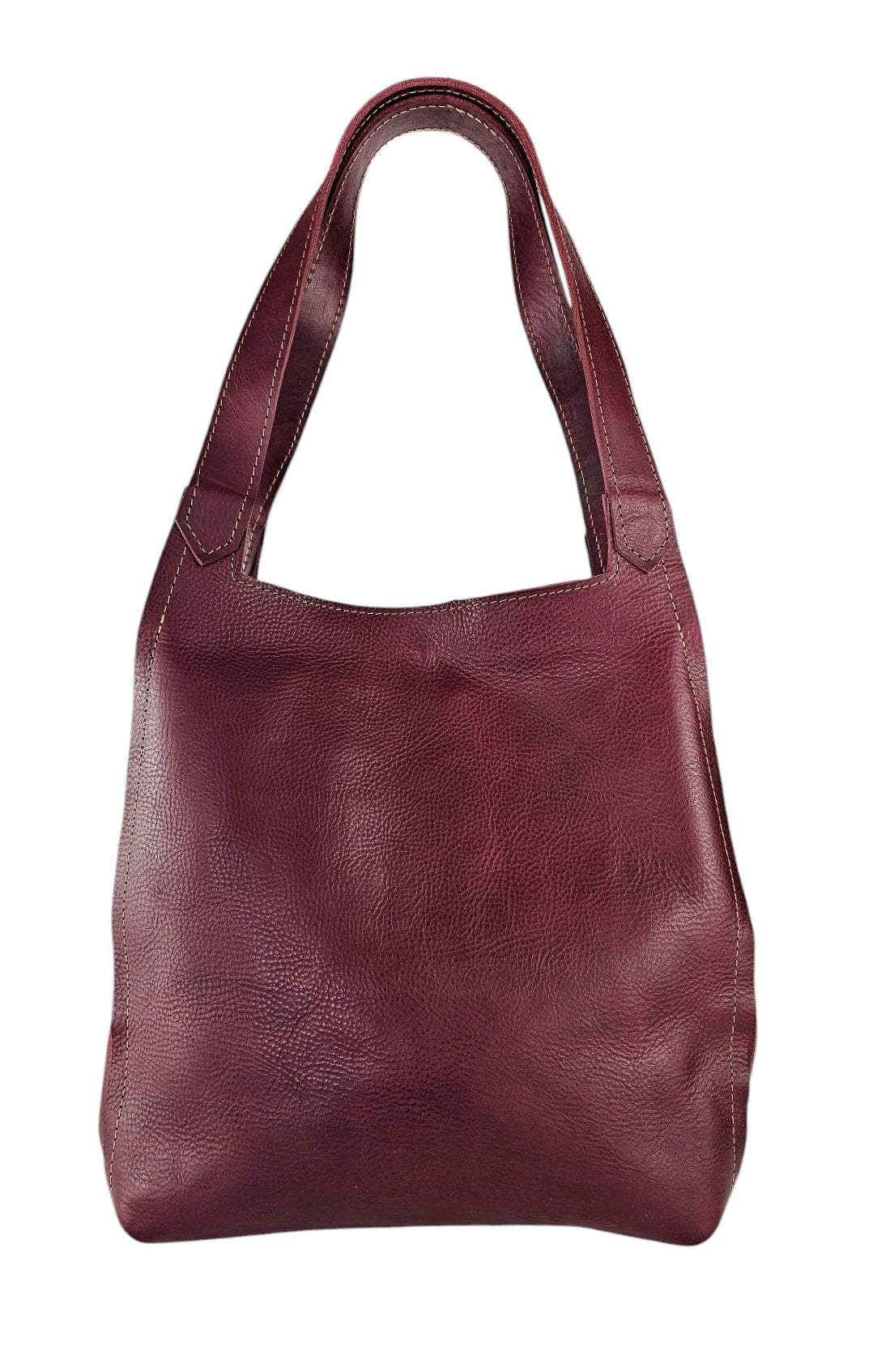 The Serena Slouchy Bag - Burgundy