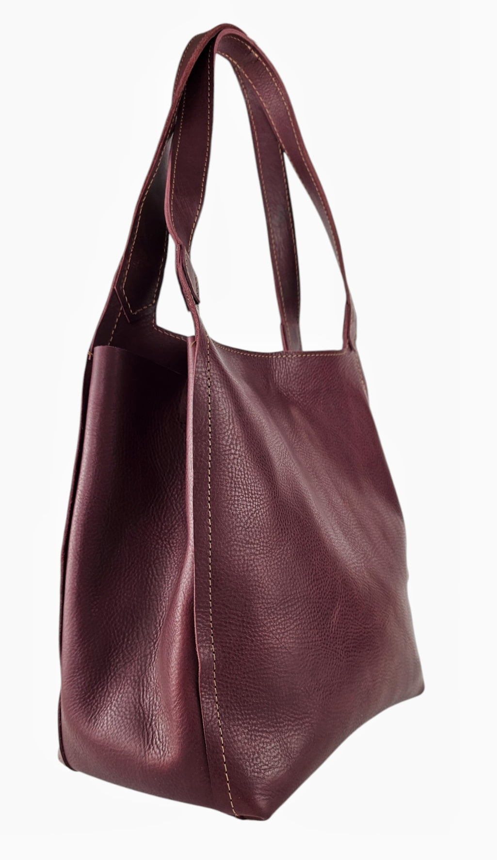 The Serena Slouchy Bag - Burgundy