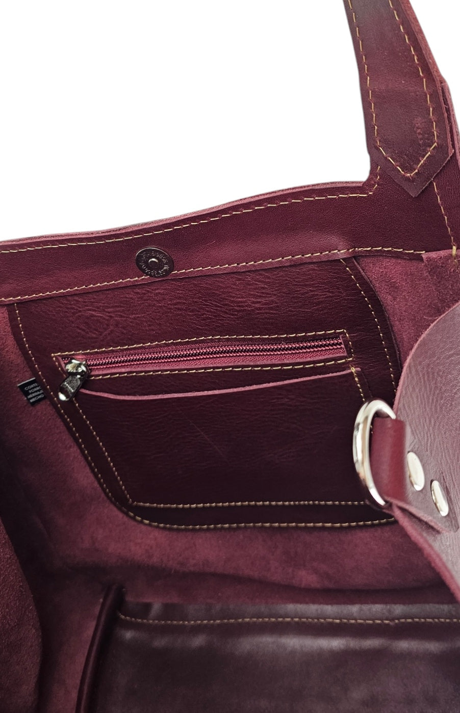 The Serena Slouchy Bag - Burgundy