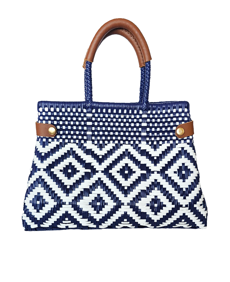 Less Pollution Convertible Handbag - Azul