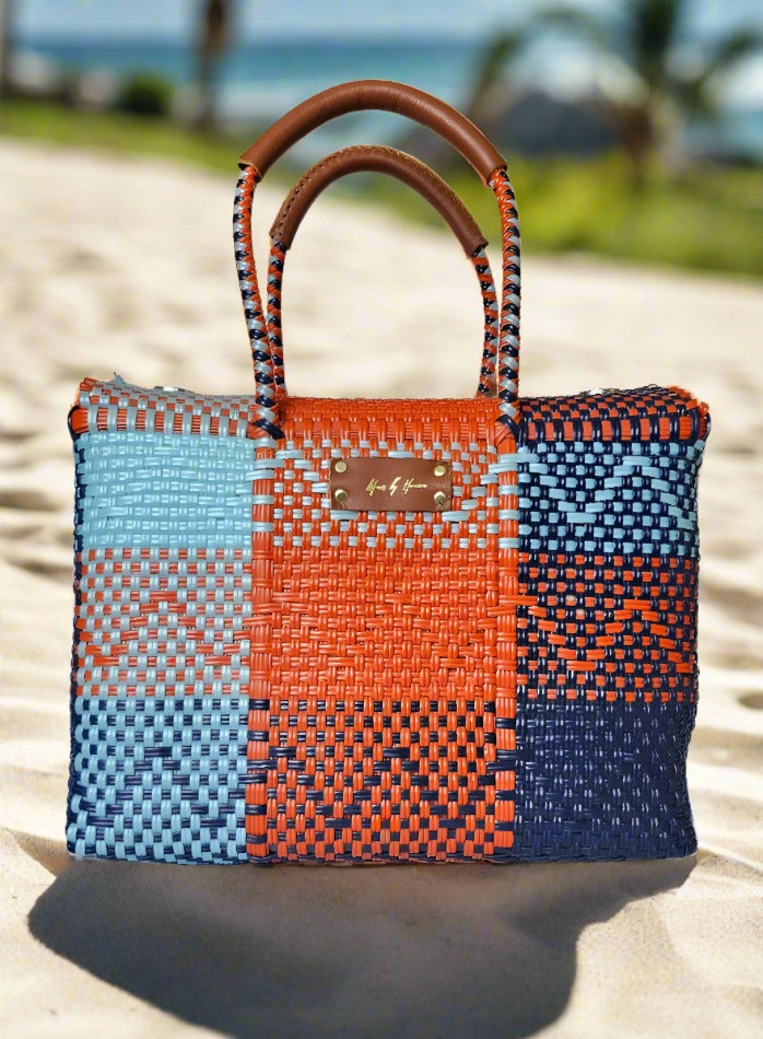 beach tote bag lined