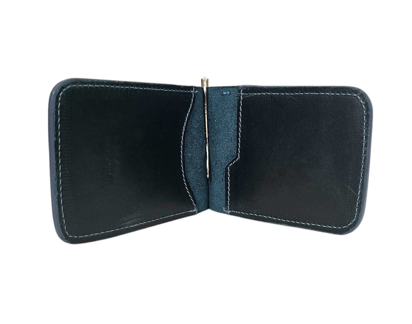 Money Clip Bifold Wallet - Blue